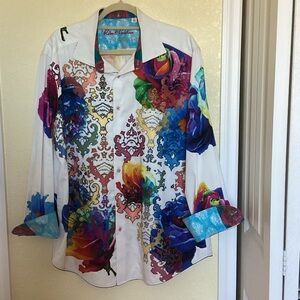 Robert Graham Limited Edition Blue and Red Shirt